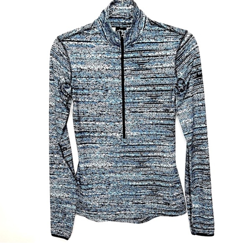 Nike Pro Warm Static Half Zipped Pullover Top - Picture 2 of 5